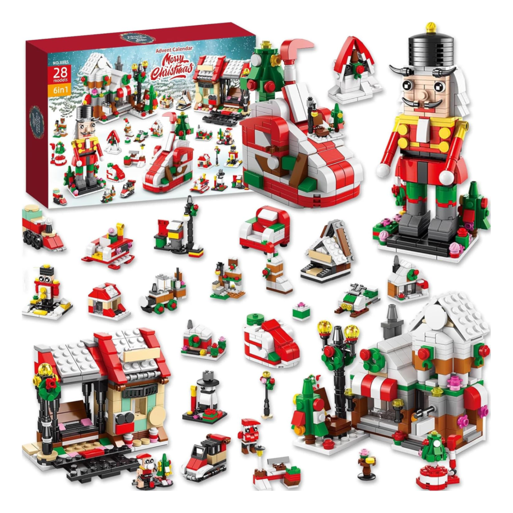 advent calendar with christmas lego