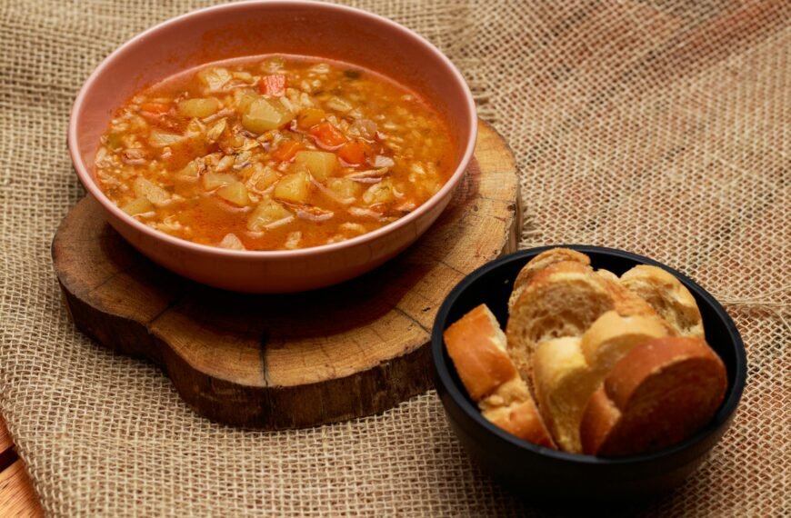 soup with bread