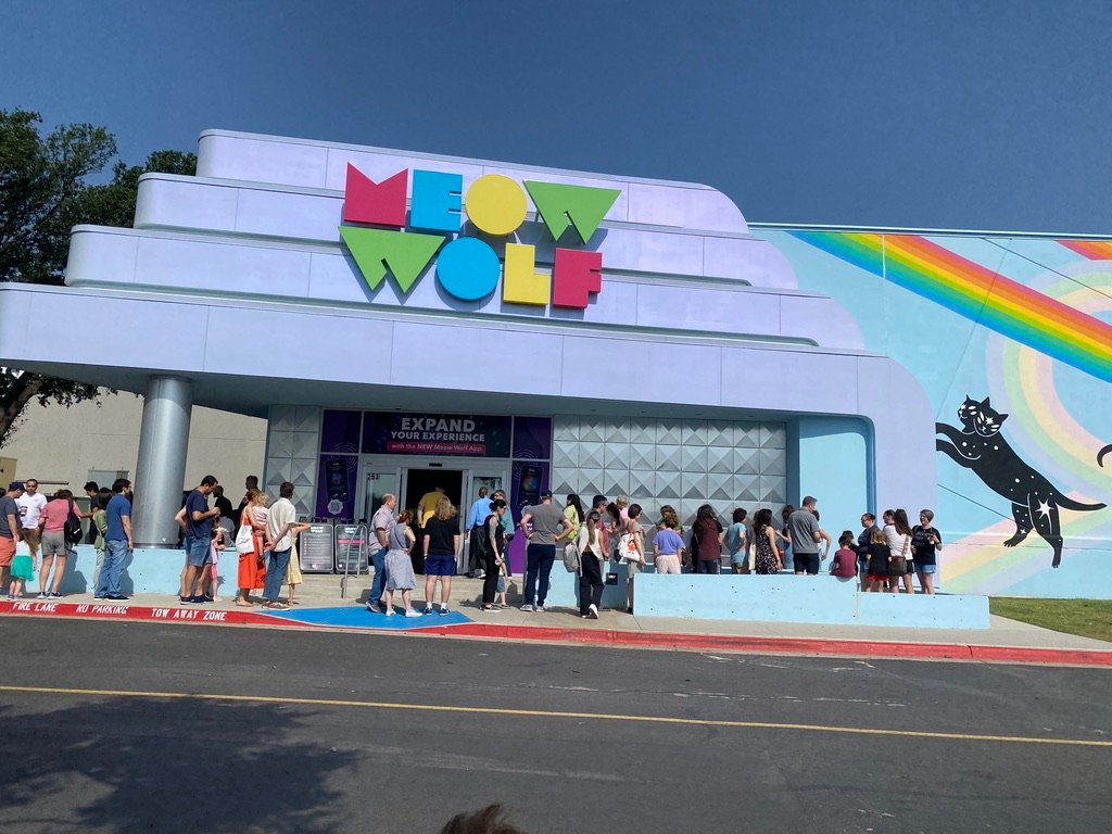 Front of Meow Wolf