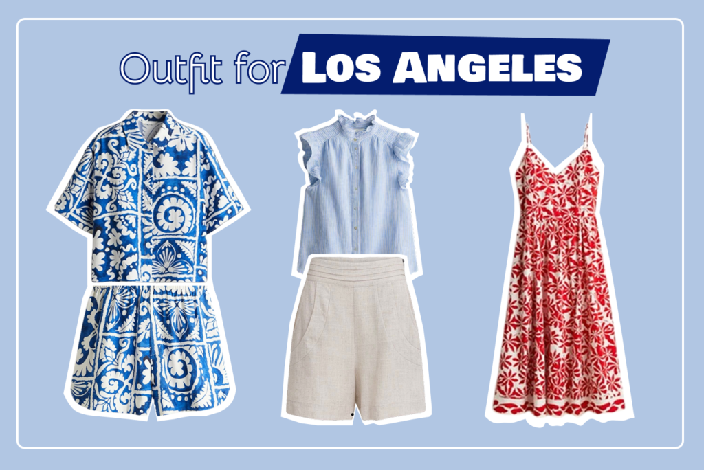 3 sets of clothes to go to LA