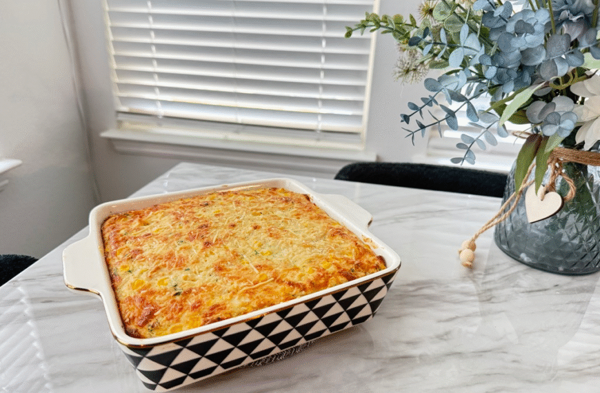 Chicken pie Low Carb on table