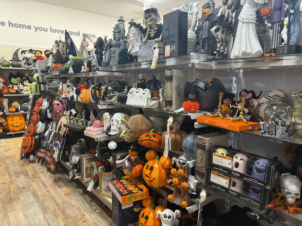 Halloween itens in Tjmax Home Goods