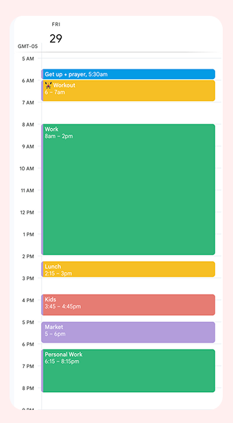 Planning Calendar
