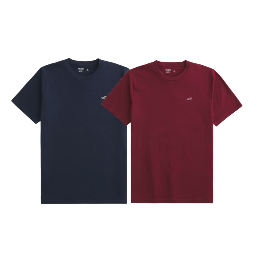 Solid-colored Hollister T-shirt for teens, perfect for back to school outfits, priced at $12.