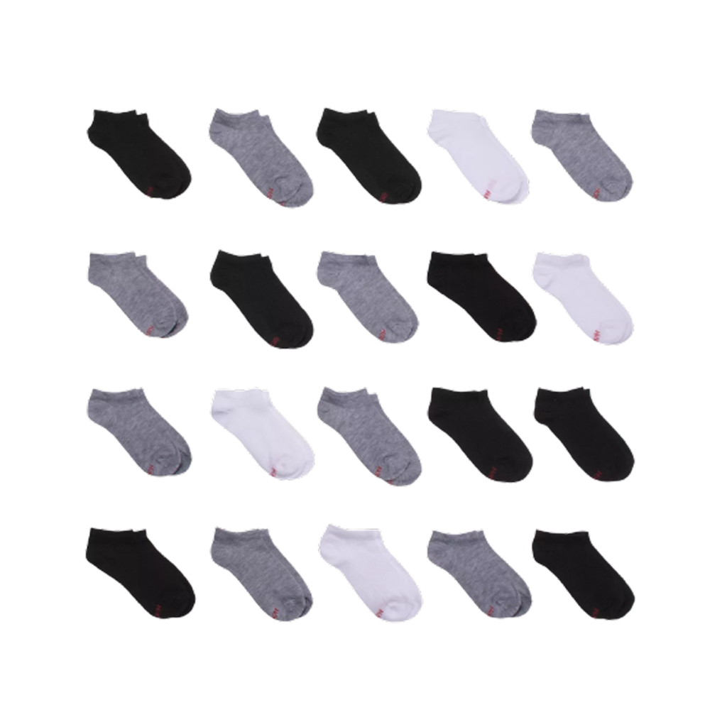 20-pack of colorful kids’ socks, great for back to school basics, priced at $11.19.
