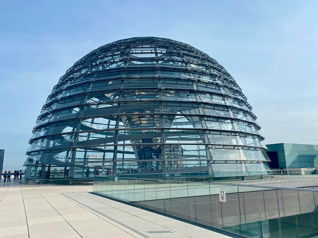 View of the Reichstag dome.