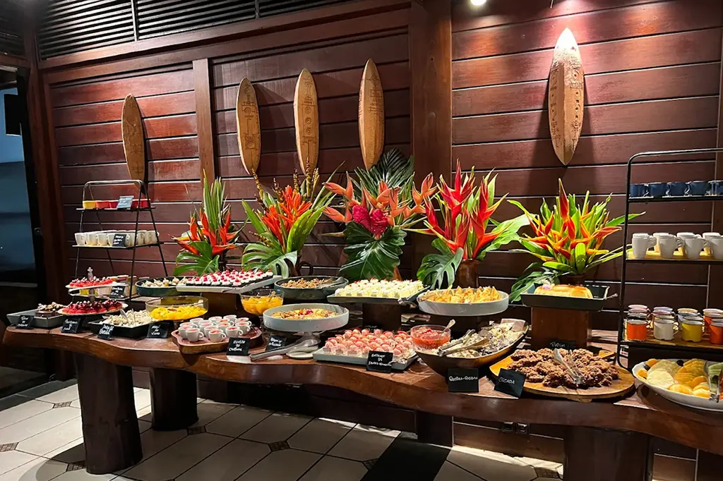 Delicious dishes served at the hotel restaurant