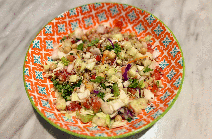 A plate of protein salad.