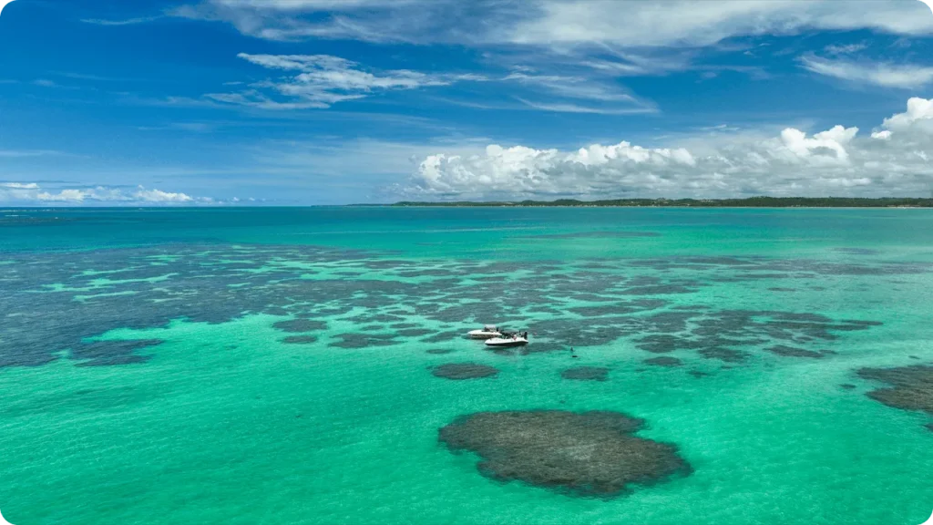 Maragogi beach with turquoise sea