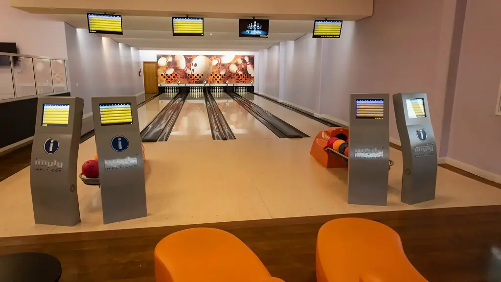 Indoor bowling alley at the hotel